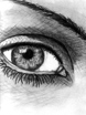 eyes closeup pencil sketch